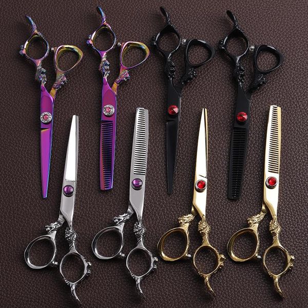 hair scissors professional steel 6-inch multicolor dragon-shaped handle cutting set thinning
hair scissors professional steel 6-inch multicolor dragon-shaped handle cutting set thinning