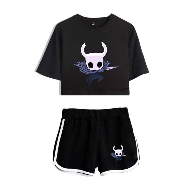men's t-shirts hollow knight fashion trendy women's two-piece summer short-sleeved + shorts girl sportswear, White;black
men's t-shirts hollow knight fashion trendy women's two-piece summer short-sleeved + shorts girl sportswear, White;black