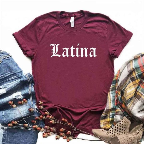 latina print cotton casual funny women t shirts yong girl tee 6 color drop ship a 32, White
latina print cotton casual funny women t shirts yong girl tee 6 color drop ship a 32, White