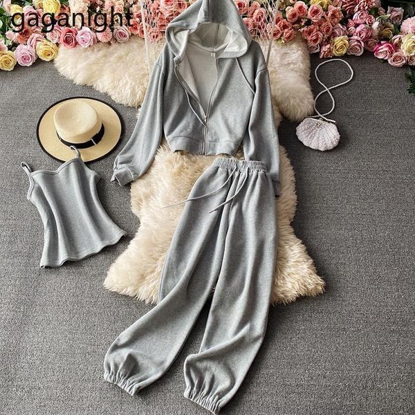 gaganight casual tracksuit women three pieces set oversized hooded sweatshirt stretchy camis solid sport pantst lady hoodie suit, White
gaganight casual tracksuit women three pieces set oversized hooded sweatshirt stretchy camis solid sport pantst lady hoodie suit, White