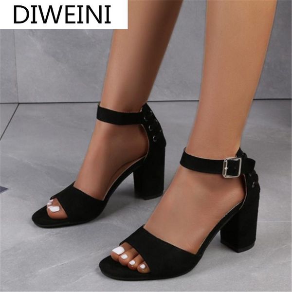 summer fashion women's high heels sandals vintage buckle round head outdoor comfortable open toe women shoes dress, Black
summer fashion women's high heels sandals vintage buckle round head outdoor comfortable open toe women shoes dress, Black