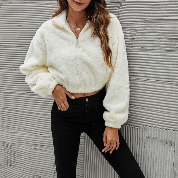 women's hoodies & sweatshirts crop wool solid plush hoodie women zipper v-neck button long sleeve sweatshirt plus velvet fleece thick 4, Black
women's hoodies & sweatshirts crop wool solid plush hoodie women zipper v-neck button long sleeve sweatshirt plus velvet fleece thick 4, Black
