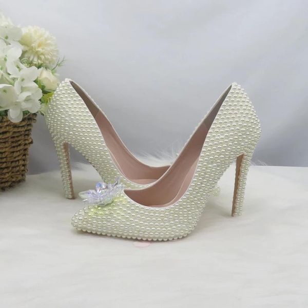 dress shoes bridal lvory pearl wedding women 2021 7cm high heels ladies crystal flower party female pointed toe pumps, Black
dress shoes bridal lvory pearl wedding women 2021 7cm high heels ladies crystal flower party female pointed toe pumps, Black