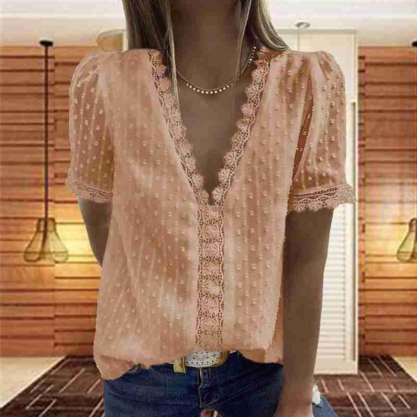 women's t-shirt 2021 women lace short sleeve clothes summer ladies casual v-neck solid color daily wear tee camisetas de mujer, White
women's t-shirt 2021 women lace short sleeve clothes summer ladies casual v-neck solid color daily wear tee camisetas de mujer, White