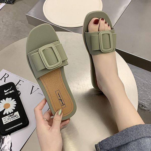 slippers style square buckle women's summer wear fashion casual beach ladies sandals and, Black
slippers style square buckle women's summer wear fashion casual beach ladies sandals and, Black