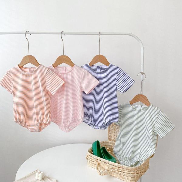 rompers 2021 baby bodysuit cute striped short sleeve jumpsuit for girl clothes summer thin cotton boys onesie, Blue
rompers 2021 baby bodysuit cute striped short sleeve jumpsuit for girl clothes summer thin cotton boys onesie, Blue