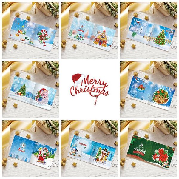 greeting cards 8pcs/set christmas diy special shaped diamond painting card 5d santa claus xmas tree handmade gift
greeting cards 8pcs/set christmas diy special shaped diamond painting card 5d santa claus xmas tree handmade gift