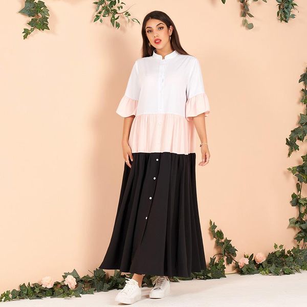 casual dresses 2021 summer midi dress women multicolour stand-up collar half sleeve sweet loose vestidos clothing with, Black;gray
casual dresses 2021 summer midi dress women multicolour stand-up collar half sleeve sweet loose vestidos clothing with, Black;gray
