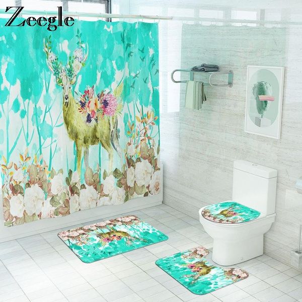 bath mats waterproof shower curtain and rug set deer print anti-slip foot mat for toilet memory foam u-shaped
bath mats waterproof shower curtain and rug set deer print anti-slip foot mat for toilet memory foam u-shaped