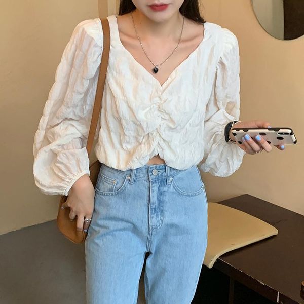 women's blouses & shirts blouse women autumn 2021 office lady long sleeve solid puff straight v-neck apricot white blusas womens and
women's blouses & shirts blouse women autumn 2021 office lady long sleeve solid puff straight v-neck apricot white blusas womens and