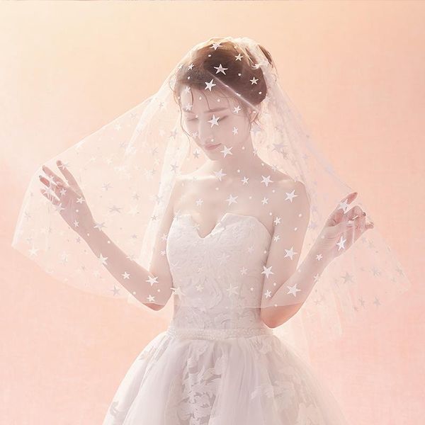 bridal veils fishday wedding veil in stock girls short stars real white one layer accessories woman femme without clip b30, Black
bridal veils fishday wedding veil in stock girls short stars real white one layer accessories woman femme without clip b30, Black