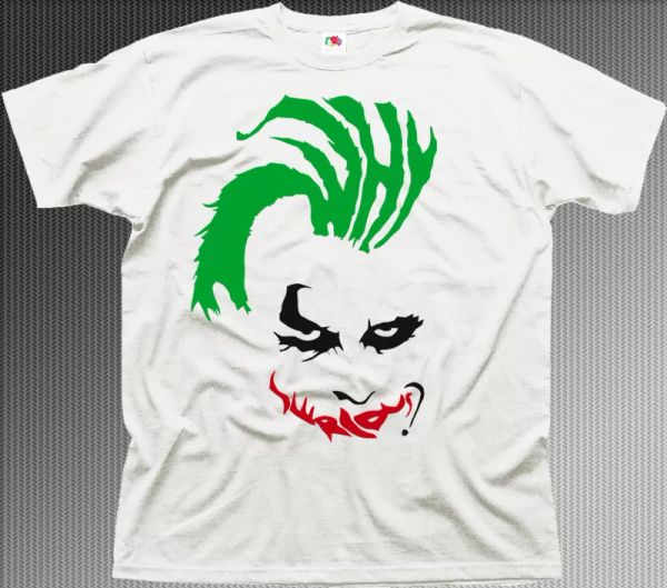 WHY SO SERIOUS Joker white cotton printed t-shirt 9952, White;black
WHY SO SERIOUS Joker white cotton printed t-shirt 9952, White;black