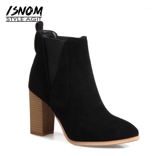 boots isnom winter thick high heels women pointed toe ankle fashion warm shoes short plush cow suede autumn footwear1, Black
boots isnom winter thick high heels women pointed toe ankle fashion warm shoes short plush cow suede autumn footwear1, Black