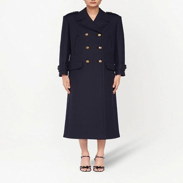 women's wool & blends 2022 winter coat women jacket cashmere double breasted vintage blended clothing suit collar long outerwear female, Black
women's wool & blends 2022 winter coat women jacket cashmere double breasted vintage blended clothing suit collar long outerwear female, Black