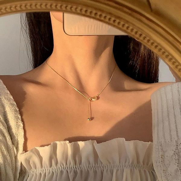 pendant necklaces korean style shiny round bead necklace luxury tassels clavicle chain elegant party jewelry gifts for ladies, Silver
pendant necklaces korean style shiny round bead necklace luxury tassels clavicle chain elegant party jewelry gifts for ladies, Silver