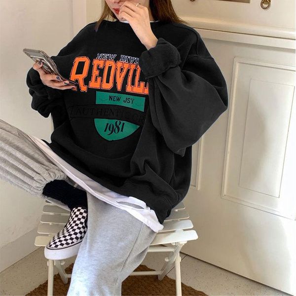 women's hoodies & sweatshirts women fashion casual letter printed fleece hoodie korean style o-nck sport oversized female pullover str, Black
women's hoodies & sweatshirts women fashion casual letter printed fleece hoodie korean style o-nck sport oversized female pullover str, Black