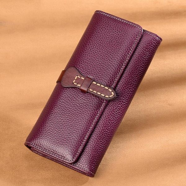 vintage solid noble genuine leather wallet long for women cowhide multi-card large capacity soft purse generosity wallets, Red;black
vintage solid noble genuine leather wallet long for women cowhide multi-card large capacity soft purse generosity wallets, Red;black
