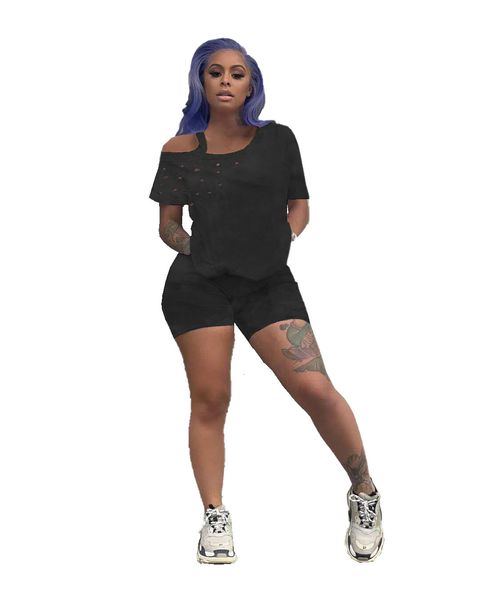 high street women two piece sets tie-dye printed off the shoulder asymmetric ripped short sleeve loose t-shirts biker shorts set, Gray
high street women two piece sets tie-dye printed off the shoulder asymmetric ripped short sleeve loose t-shirts biker shorts set, Gray