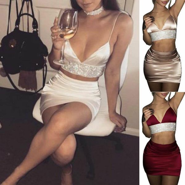 stylish 2pcs bodycon v neck womens tracksuits crop and skirt set split clubwear party cooktail dresses pencil clothing sets, Gray
stylish 2pcs bodycon v neck womens tracksuits crop and skirt set split clubwear party cooktail dresses pencil clothing sets, Gray