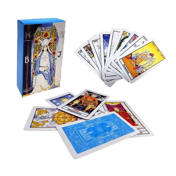 78 cards/set full russian radiant rider wait tarot board divination fate tapo cards game
78 cards/set full russian radiant rider wait tarot board divination fate tapo cards game