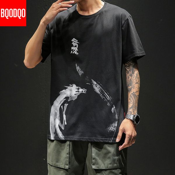 chinese style t shirt men funny anime print o-neck loose black white hip-hop cotton tshirts male summer streetwear fashion tees, White;black
chinese style t shirt men funny anime print o-neck loose black white hip-hop cotton tshirts male summer streetwear fashion tees, White;black