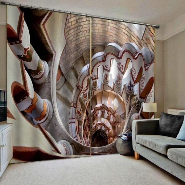 curtain & drapes high-rise staircase curtains customized size luxury blackout 3d window for living room
curtain & drapes high-rise staircase curtains customized size luxury blackout 3d window for living room