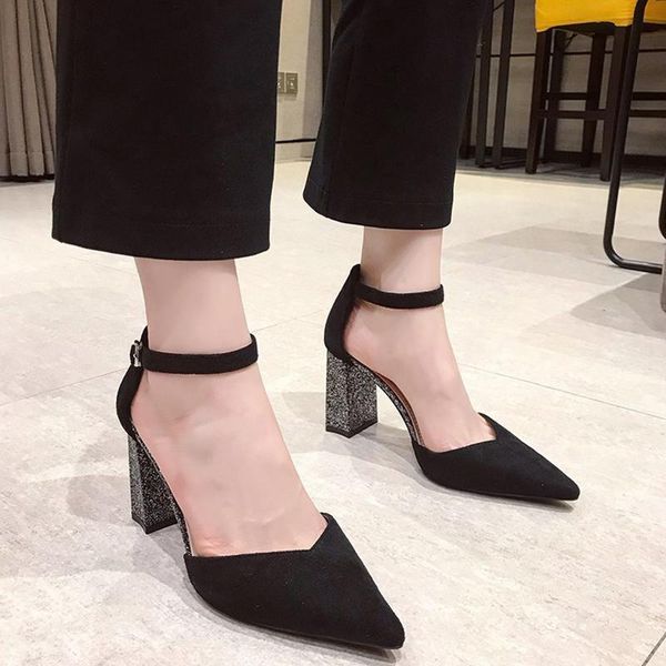 dress shoes rimocy luxury sequined high heels women fashion pointed toe ankle strap pumps woman 2021 party wedding female, Black
dress shoes rimocy luxury sequined high heels women fashion pointed toe ankle strap pumps woman 2021 party wedding female, Black