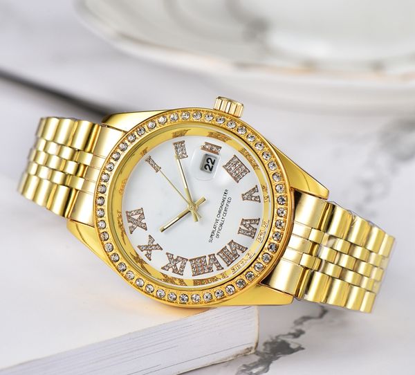 2021 women luxury watches three stitches series roman numerals quartz watch european brand steel strap clock fashio round lady's access, Slivery;brown
2021 women luxury watches three stitches series roman numerals quartz watch european brand steel strap clock fashio round lady's access, Slivery;brown