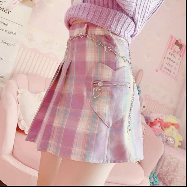 gothic lolita cute plaid women skirts mini pleated harajuku kawaii cosplay heart pocket school girl vintage short, Black
gothic lolita cute plaid women skirts mini pleated harajuku kawaii cosplay heart pocket school girl vintage short, Black