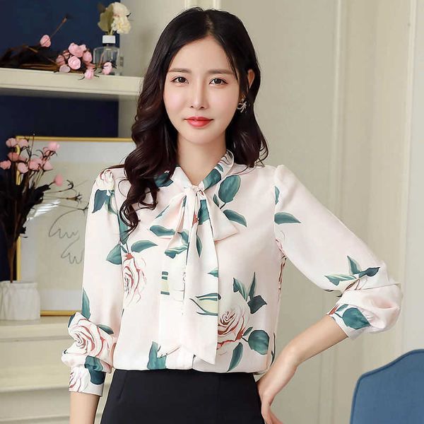 women spring autumn style chiffon blouses shirts lady casual long sleeve bow tie collar printed blusas df2976 210609, White
women spring autumn style chiffon blouses shirts lady casual long sleeve bow tie collar printed blusas df2976 210609, White