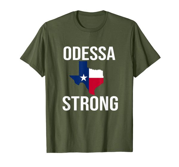 midland odessa strong texas map lover gift t-shirt, White;black
