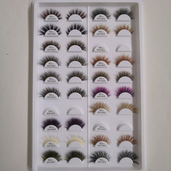 false eyelashes 1 pair 9d41 colorful mink soft rainbow fake eye lash strip lashes makeup beauty eyelash extension tools
false eyelashes 1 pair 9d41 colorful mink soft rainbow fake eye lash strip lashes makeup beauty eyelash extension tools