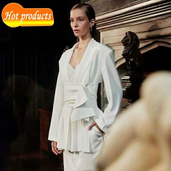 women's suits & blazers you all charter fancy white blazer design banners long sleeves turn-down collar celebrity party or7a, White;black
women's suits & blazers you all charter fancy white blazer design banners long sleeves turn-down collar celebrity party or7a, White;black