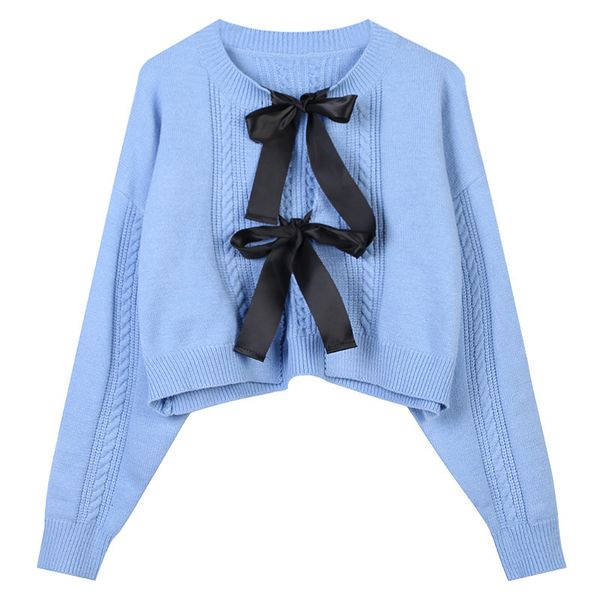 women's jackets runway fall winterbowknot stitching luxury design blue short cardigans women fashion sweater loose knit coat jacket clo, Black;brown
women's jackets runway fall winterbowknot stitching luxury design blue short cardigans women fashion sweater loose knit coat jacket clo, Black;brown