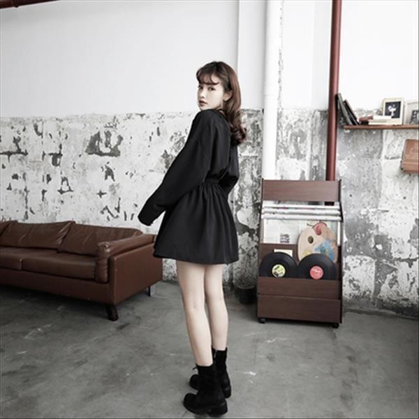 arrival sale spring autumn women shirts punk gothic black dress fashion long sleeve v collar female regular slim dresses, White
arrival sale spring autumn women shirts punk gothic black dress fashion long sleeve v collar female regular slim dresses, White
