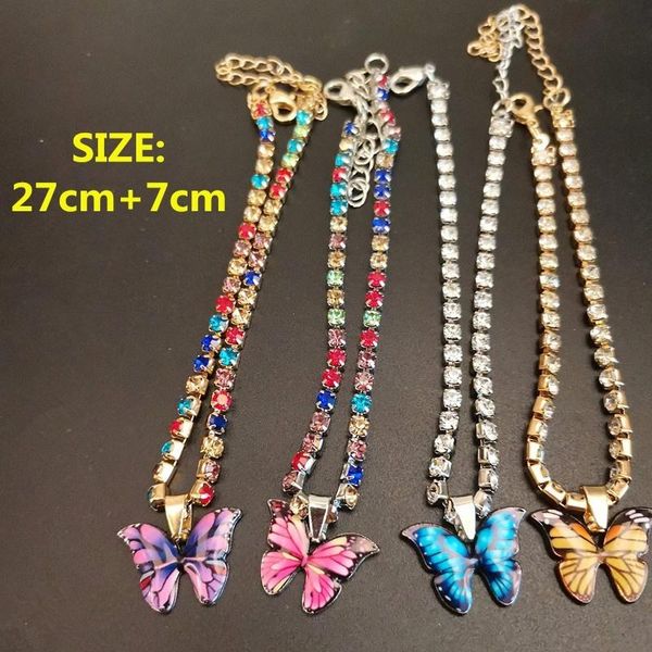 anklets fashion butterfly design anklet rhinestone crystal beach women sandals foot bracelets, Red;blue
anklets fashion butterfly design anklet rhinestone crystal beach women sandals foot bracelets, Red;blue