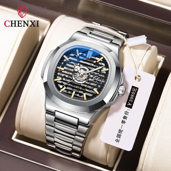 wristwatches chenxi fashion automatic mechanical watch brand watches men's waterproof luminous stainless steel, Slivery;brown
wristwatches chenxi fashion automatic mechanical watch brand watches men's waterproof luminous stainless steel, Slivery;brown