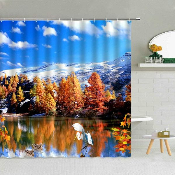 waterproof natural scenery mountains rivers forests shower curtain set polyester fabric with hook 3d printing curtains
waterproof natural scenery mountains rivers forests shower curtain set polyester fabric with hook 3d printing curtains