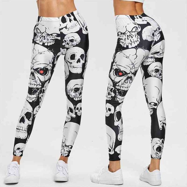 30 skull print sports workout womens legging gym pants stretch trouser leggins mujer, Black
30 skull print sports workout womens legging gym pants stretch trouser leggins mujer, Black