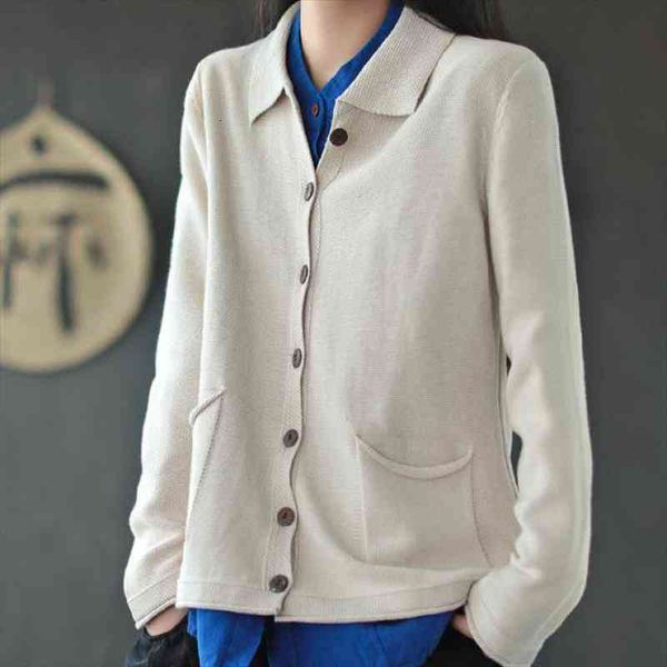leisure all-match knitted turn-down collar pockets cardigan sweater autumn simple long sleeve women knitwear, White;black
leisure all-match knitted turn-down collar pockets cardigan sweater autumn simple long sleeve women knitwear, White;black