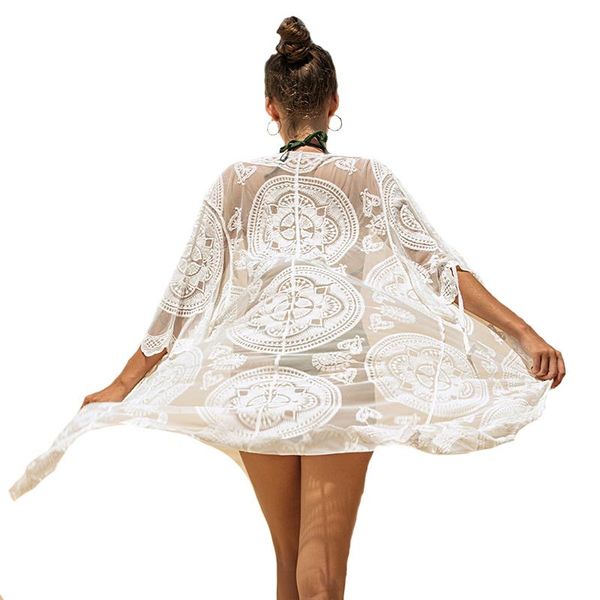 beach cover-up cardigan white long cover-ups sea through lace women's dress swim out woman beachwear drop swimwear, White;black
beach cover-up cardigan white long cover-ups sea through lace women's dress swim out woman beachwear drop swimwear, White;black