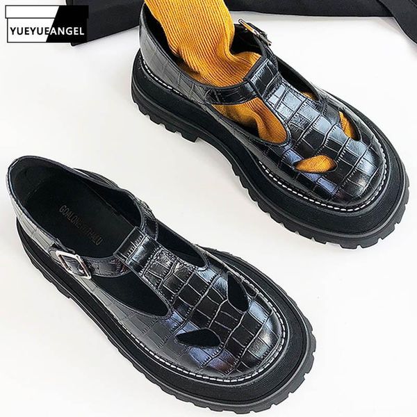 summer black platform hollow out vintage mary janes shoes woman round toe thick sole preppy sandales femme 2021 sandals
summer black platform hollow out vintage mary janes shoes woman round toe thick sole preppy sandales femme 2021 sandals