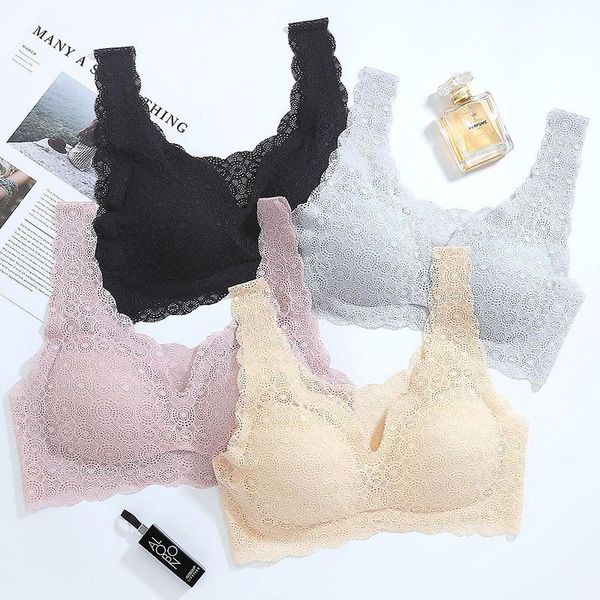 bras fashion lace women underwear fitness push up bra seamless wire comfortable silk lingerie luxury wireless bralette, Red;black
bras fashion lace women underwear fitness push up bra seamless wire comfortable silk lingerie luxury wireless bralette, Red;black