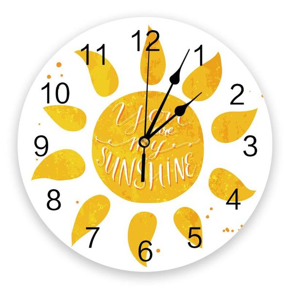 sun yellow circle watercolor art wall clock living room bedroom watch mute cartoon home decoration clocks
sun yellow circle watercolor art wall clock living room bedroom watch mute cartoon home decoration clocks