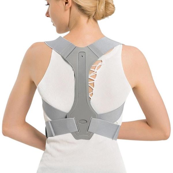 back support adjustable shoulder therapy belt magnetic posture corrector brace belts invisible, Black;blue
back support adjustable shoulder therapy belt magnetic posture corrector brace belts invisible, Black;blue