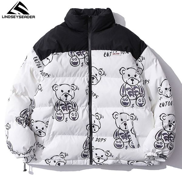 men's and women's winter ets, thick coats, cartoon bear patterns, quilted, large windbreaker, Black
men's and women's winter ets, thick coats, cartoon bear patterns, quilted, large windbreaker, Black