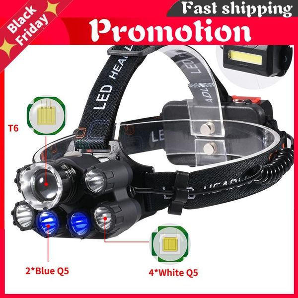 headlamps led headlight t6 headlamp waterproof uv black light 2*18650 battery plastic multifunction camping hiking hunting
headlamps led headlight t6 headlamp waterproof uv black light 2*18650 battery plastic multifunction camping hiking hunting