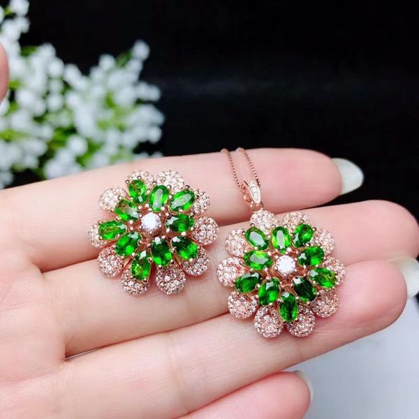boutique jewelry 925 sterling silver inlaid natural diopside gemstone female ring necklace pendant support detection bracelet, earrings &, Black
boutique jewelry 925 sterling silver inlaid natural diopside gemstone female ring necklace pendant support detection bracelet, earrings &, Black