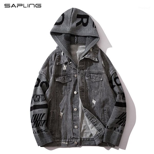 men's jackets original letter denim hooded jeans jacket 2021 spring autumn japanese hip hop chaqueta hombre long sleeve coats, Black;brown
men's jackets original letter denim hooded jeans jacket 2021 spring autumn japanese hip hop chaqueta hombre long sleeve coats, Black;brown