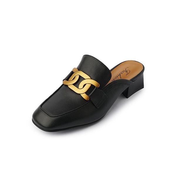 kmeioo luxury brands leather muller shoes female fashion classic slippers suqre toe outer wear loafers low heels pumps, Black
kmeioo luxury brands leather muller shoes female fashion classic slippers suqre toe outer wear loafers low heels pumps, Black